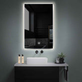 LED Spiegel Vertikal | Touch-Schalter | Neutralweißes Licht - Reyze Seria Ambient Model 1
